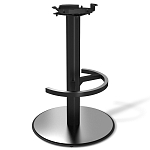 Барный стул вращающийся со спинкой и подлокотниками Douglas Rhombus Черный Велюр варинант исполнения - 4 | Loft Concept в Новосибирске