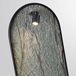 Настенный светильник зеленого цвета с черной рамкой овальной формы с полкой Herbarium  варинант исполнения - 4 | Loft Concept в Новосибирске