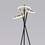 Торшер с 3-мя круглыми светодиодными лампами на черной триноге Underlining варинант исполнения - 2 | Loft Concept в Новосибирске