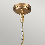 Люстра цвета латунь с 5-ю цилиндрическими плафонами из прозрачного пузырчатого стекла Kichler варинант исполнения - 6 | Loft Concept в Новосибирске