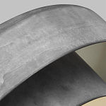 Подвесной светильник с массивным круглым стальным плафоном серого цвета в индустриальном стиле на цепи Feiss варинант исполнения - 3 | Loft Concept в Новосибирске