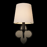 Бра с белым текстильным абажуром и фигурным основанием с зеркальной вставкой Vitorino варинант исполнения - 13 | Loft Concept в Новосибирске