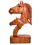 Статуэтка деревянная в виде головы лошади Horse of the World варинант исполнения - 2 | Loft Concept в Новосибирске