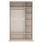 Шкаф трёхдверный с 2-мя зеркальными дверками Satin Furniture варинант исполнения - 2 | Loft Concept в Новосибирске