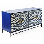 Буфет в гостиную с инкрустацией Bone Inlay Deco Sideboard - Orleans ZEBRA варинант исполнения - 1 | Loft Concept в Новосибирске