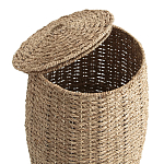 Корзина с крышкой из камыша Chane Wicker Basket варинант исполнения - 3 | Loft Concept в Новосибирске