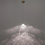 Подвесной светильник с плафоном из фактурного прозрачного стекла Light Ensemble варинант исполнения - 4 | Loft Concept в Новосибирске