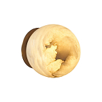 Настенно-потолочный светильник с плафоном в форме шара из алебастра Cryptocrystalline Stone варинант исполнения - 4 | Loft Concept в Новосибирске