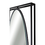 Зеркало овальное в металлической оправе в стиле лофт Urban Style Space варинант исполнения - 3 | Loft Concept в Новосибирске