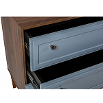 Комод серый из массива бука с 3-мя ящиками Wenge Light варинант исполнения - 3 | Loft Concept в Новосибирске