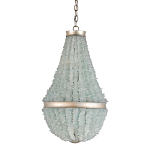 Люстра с каскадом из стеклянных декоративных элементов Shining Sea Glass варинант исполнения - 2 | Loft Concept в Новосибирске