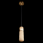Подвесной светильник с цилиндрическим плафоном из белого алебастра Cryptocrystalline Stone варинант исполнения - 4 | Loft Concept в Новосибирске
