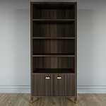 Книжный Стеллаж Elsa Dreams Walnut с задней стенкой варинант исполнения - 5 | Loft Concept в Новосибирске