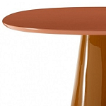 Обеденный стол оранжевый с тонкой столешницей и основанием в виде конуса Viola варинант исполнения - 1 | Loft Concept в Новосибирске