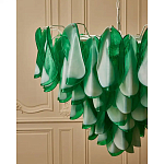 Люстра из стеклянных зеленых лепестков Petalled Illuminator варинант исполнения - 5 | Loft Concept в Новосибирске