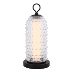 Настольная лампа с прозрачным факутрным стеклянным плафоном Sonora варинант исполнения - 1 | Loft Concept в Новосибирске