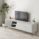 ТВ-тумба с 3-мя дверцами и полками Grey Albe TV Stand варинант исполнения - 2 | Loft Concept в Новосибирске