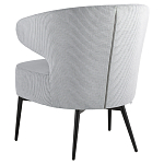 Современное мягкое кресло на металлических ножках Rakush Grey варинант исполнения - 4 | Loft Concept в Новосибирске