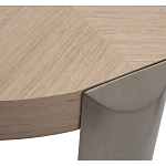 Столик журнальный круглый со светлым шпоном Light Veneer Table варинант исполнения - 2 | Loft Concept в Новосибирске