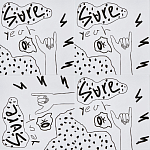 Плитка с узором Граффити 3 варинант исполнения - 1 | Loft Concept в Новосибирске