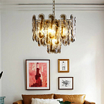 Люстра из круглых стеклянных элементов Vienna варинант исполнения - 4 | Loft Concept в Новосибирске