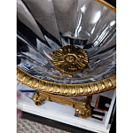 Чаша из прозрачного стекла с бронзовым рельефным ободком Eden Garden варинант исполнения - 4 | Loft Concept в Новосибирске