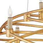 Люстра золотая в форме спирали Fancy Pattern варинант исполнения - 1 | Loft Concept в Новосибирске