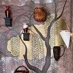 Обои ручная роспись Willow & Waves Original colourway on Edo painted Xuan paper with antiquing варинант исполнения - 1 | Loft Concept в Новосибирске