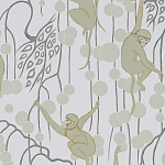 Обои ручная роспись Deco Monkeys Biscuit on dyed paper варинант исполнения - 1 | Loft Concept в Новосибирске