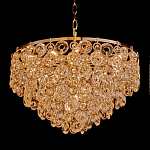 Люстра каскадная с подвесками в форме колец Galaxy of Light варинант исполнения - 1 | Loft Concept в Новосибирске