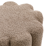 Пуф с обивкой из ткани букле Flo Brown Pouf варинант исполнения - 2 | Loft Concept в Новосибирске