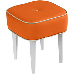 Квадратный мягкий пуф на белых ножках Winton Pouf Square варинант исполнения - 7 | Loft Concept в Новосибирске