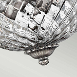 Потолочный светильник с чашеобразным плафоном из толстого волнообразного стекла и широким узорчатым основанием Hinkley варинант исполнения - 7 | Loft Concept в Новосибирске