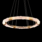 Люстра в форме кольца с золотым декором Warm Heavenly Light варинант исполнения - 4 | Loft Concept в Новосибирске