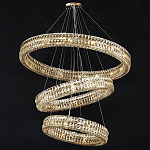 Хрустальная Люстра Элизабет из трех колец Золото  варинант исполнения - 1 | Loft Concept в Новосибирске