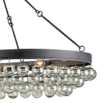 Люстра большая овальная с подвесными стеклянными элементами Impressive Profile варинант исполнения - 1 | Loft Concept в Новосибирске