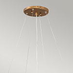 Люстра подвесная золотого цвета с металлическим сетчатым основанием и стеклянными каплевидными подвесками Hinkley варинант исполнения - 11 | Loft Concept в Новосибирске