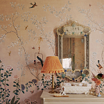 Обои ручная роспись Cecily pink варинант исполнения - 4 | Loft Concept в Новосибирске