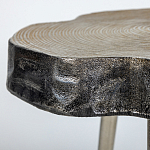 Металлический столик со столешницей в виде слеба Slabby варинант исполнения - 3 | Loft Concept в Новосибирске