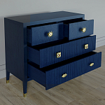 Бельевой Комод с 4 ящиками Elsa Dreams Blue варинант исполнения - 2 | Loft Concept в Новосибирске