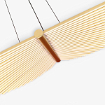 Люстра в виде распахнутых крыльев из тонких металлических планок Flight of Freedom варинант исполнения - 5 | Loft Concept в Новосибирске