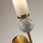 Бра с цилиндрическим матовым плафоном и шаром из камня на металлическом основании Orb Essence варинант исполнения - 6 | Loft Concept в Новосибирске