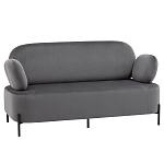 Диван в велюровой обивке серого цвета COLOR BLOCK варинант исполнения - 1 | Loft Concept в Новосибирске