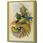Постер на холсте с изображением птиц Blooming Birds Poster варинант исполнения - 5 | Loft Concept в Новосибирске