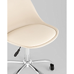Офисный стул на металлическом основании EGGERY Beige пластик варинант исполнения - 2 | Loft Concept в Новосибирске