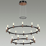 Люстра подвесная с двумя круглыми ярусами и цилиндрическими плафонами Arnaut Light варинант исполнения - 3 | Loft Concept в Новосибирске