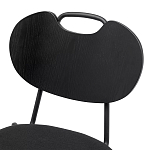 Стул с мягким сиденьем черный Stool Loft Black варинант исполнения - 6 | Loft Concept в Новосибирске