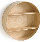 Полка настенная из бамбука Zenara варинант исполнения - 3 | Loft Concept в Новосибирске