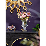 Чаша из прозрачного стекла на бронзовых ножках в виде стрекоз Eden Garden варинант исполнения - 3 | Loft Concept в Новосибирске