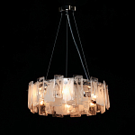 Люстра круглая с подвесными прямоугольными пластинами из стекла Glacier Panels варинант исполнения - 3 | Loft Concept в Новосибирске